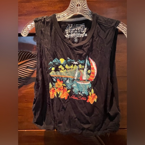 Women’s Volcom Stone Hour Crop Top - Picture 2 of 2